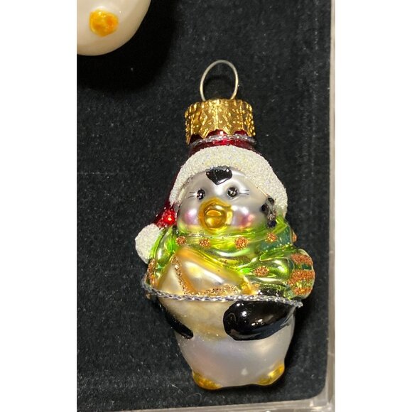 Penguin Glass Ornaments Set of 5 Small Ornaments - Picture 5 of 10